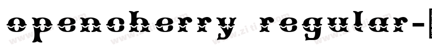 opencherry regular字体转换